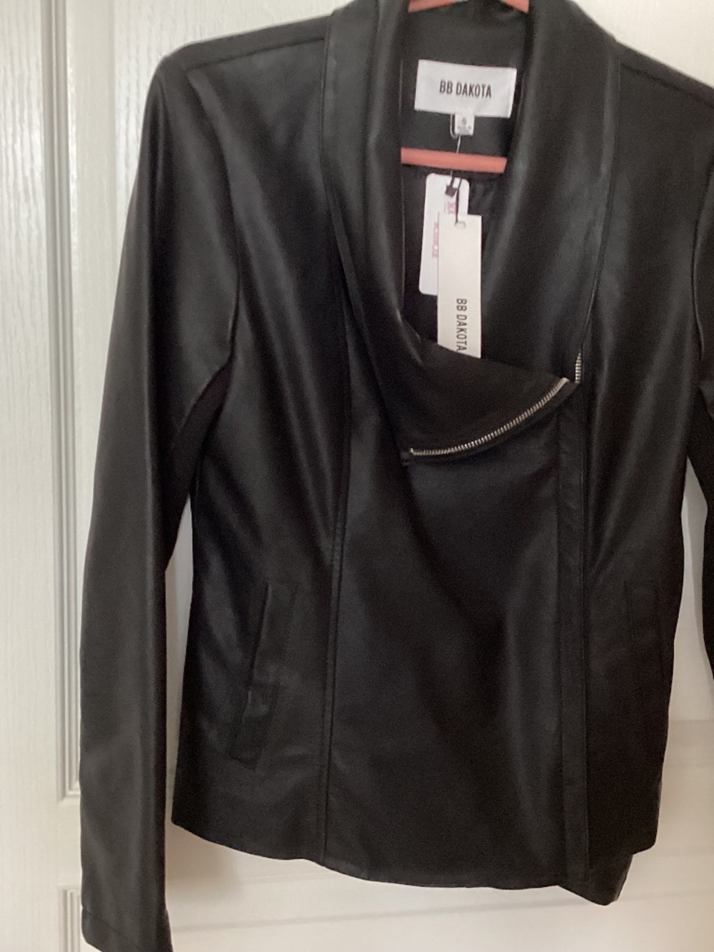 BB Dakota Faux Leather Jacket. Size S